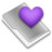 Grey Favorites Heart 1